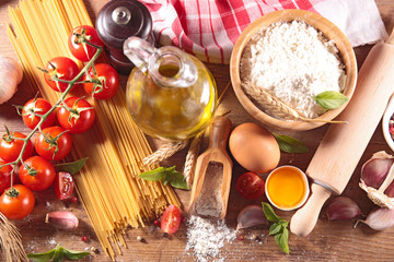 pasta and ingredient
