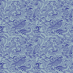 Sea waves.  Seamless background