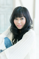 かわいい髪型の女性