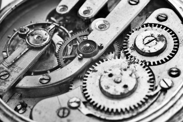 Cogwheels Inside Oldest Clockwork Macro