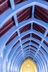 Fototapeta premium Cement Arched Supports in Chapel Ceiling