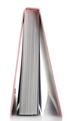 Pink book isolated on white