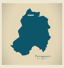 Modern Map - Paraguari PY