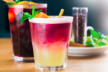 Fresh berry cocktails