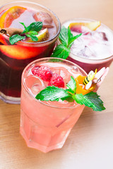 Fresh berry cocktails