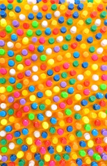 Colorful push pins background 