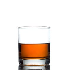 whisky isolated on a white background