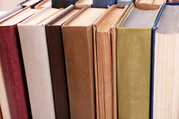 Obraz premium Heap of books close up