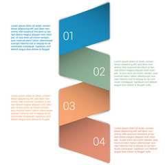 Set of infographic template layouts. Flow chart secuence