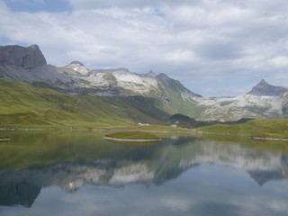 Fototapeta na wymiar Summer in Swiss Mountains