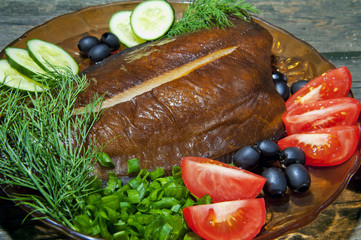 Smoked halibut