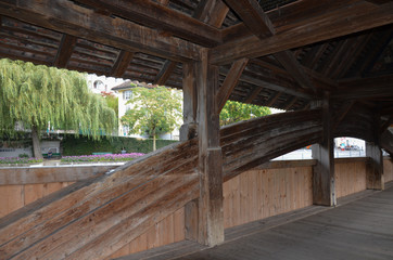 Fototapeta na wymiar Mill Bridge in Lucerne