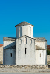 Fototapeta na wymiar The church of Saint Cross, Nin, Croatia.