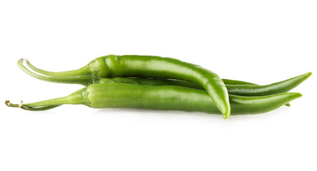 colorful bell peppers isolated on white background