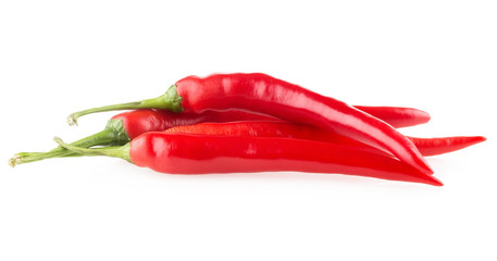 colorful bell peppers isolated on white background
