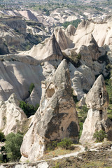 Fototapeta na wymiar Love valley in Goreme national park. Cappadocia, Turkey