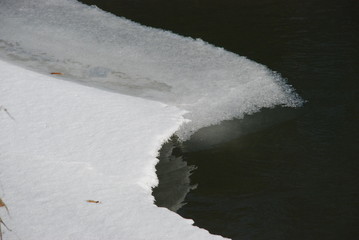 Flussufer im Winter 