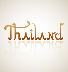 Thailand alphabet design-Vector Illustration