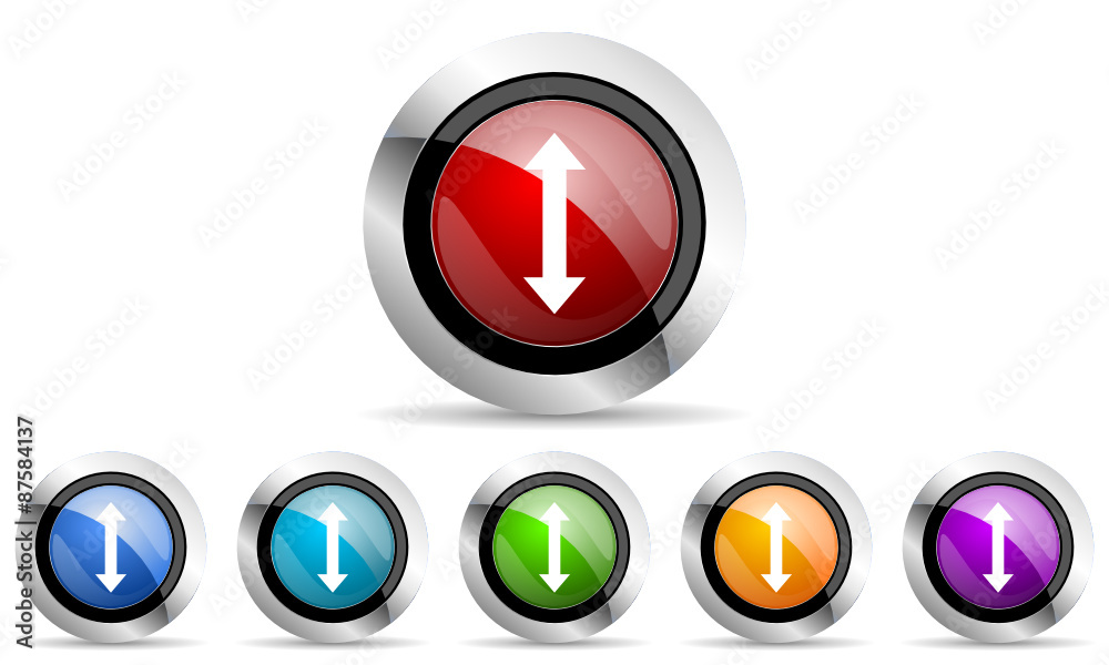 Poster arrow vector icons set
