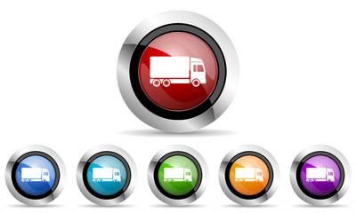 shipping vector icons set