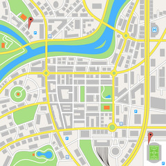 Imaginary City Vector Map