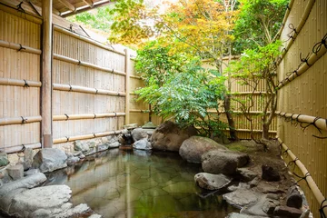 Foto op Canvas Outdoor onsen, japanese hot spring © ymgerman