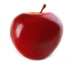 Red apple isolated on white