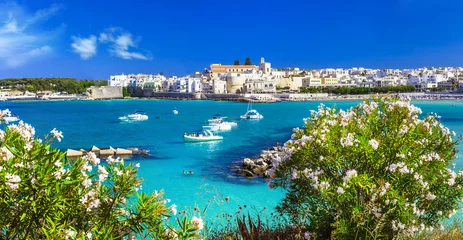 Foto auf Acrylglas Italienurlaub - Otranto in Apulien mit kristallklarem Wasser © Freesurf