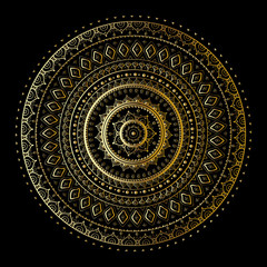 Gold mandala