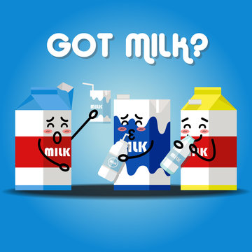milk cartons drinking milk