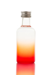 Back lit colorful bottle