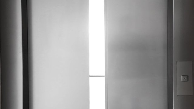 Elevator  doors open automatically
