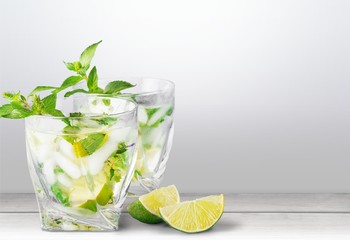 Mojito, drink, cold.