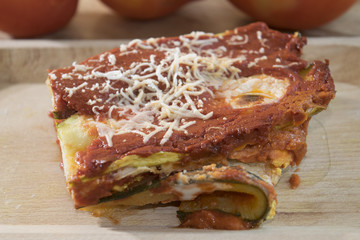 parmesan of zucchini and mozzarella
