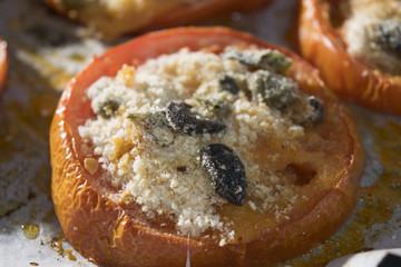 stuffed tomatoes with crumb