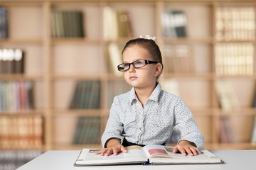 Kid, glasses, smart.