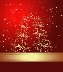 abstract christmas tree