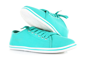 Female gumshoes isolated on white