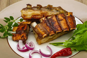 Roasted lamb ribs