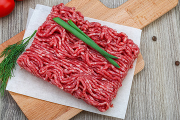 Raw minced meat