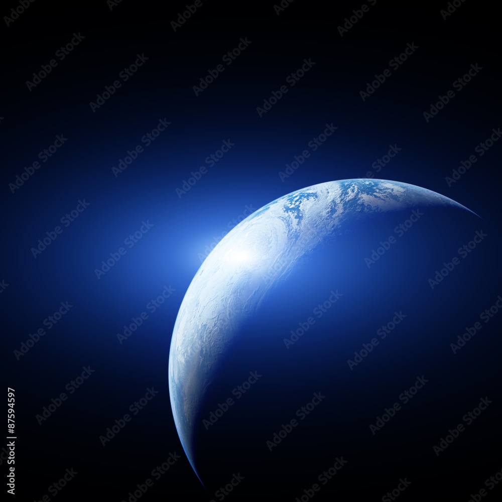 Wall mural planet earth from the space. some elements of this image furnished by nasa