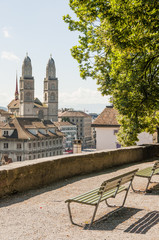 Zürich, Altstadt, Stadt, Lindenhof, Grossmünster, Festung, historische Häuser, Aussichtspunkt, Schweiz
