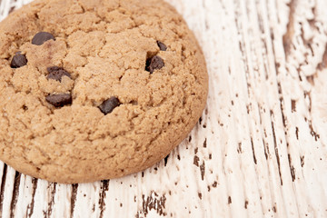oat cookies on wooden table