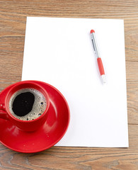 cup on white blank
