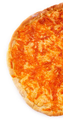 Cheese pizza isolated on white