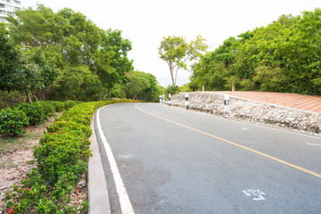 Outdoor parking road