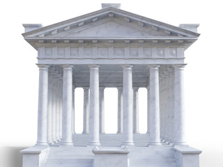 3d classical roman temple