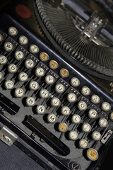 The old manual typewriter