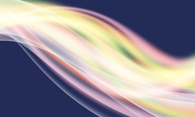 Vector abstract background and colored waves and glow