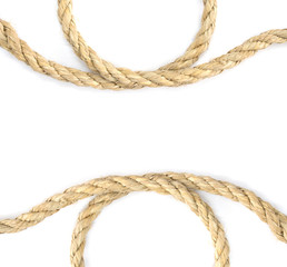 Rope on white background